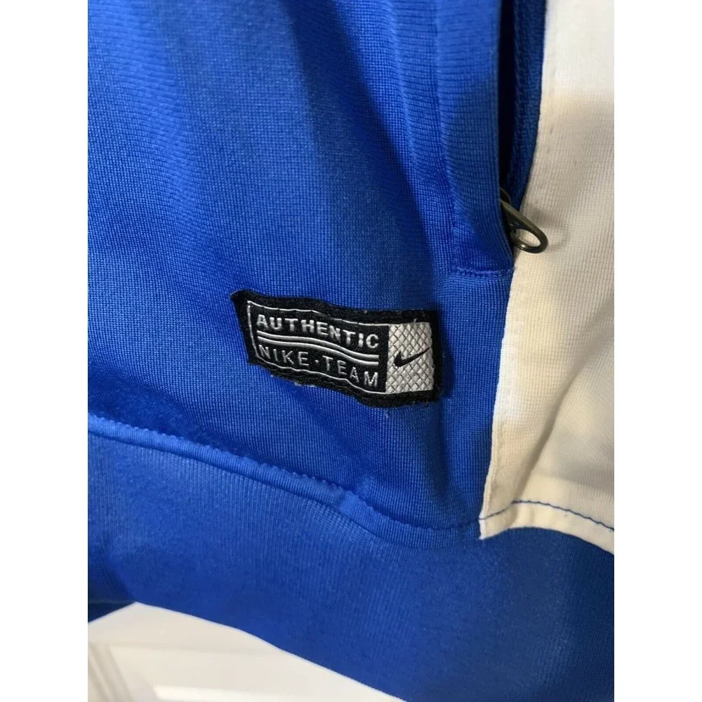 Nike Team Dri Fit soccer Men’s Sz S Futbol jacket Full zip‎ up Blue White